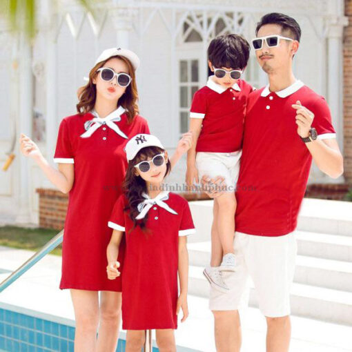 Áo Váy Gia Đình Hạnh Phúc X8065