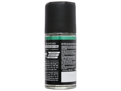 Lăn khử mùi Romano Classic khô thoáng vượt trội 50ml - Hình ảnh 3