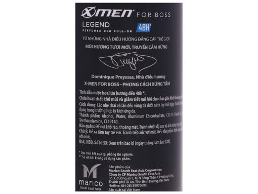Lăn khử mùi X-Men For Boss Legend 50ml - Hình ảnh 4