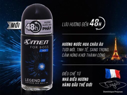 Lăn khử mùi X-Men For Boss Legend 50ml - Hình ảnh 7