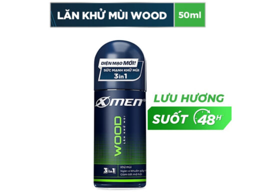 Lăn khử mùi X-Men Wood Sport thơm lâu 50ml
