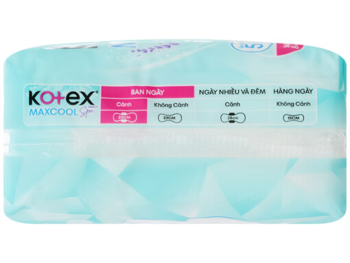 Lốc 8 gói băng vệ sinh Kotex thảo dược Cool siêu mỏng cánh 8 miếng - Hình ảnh 4