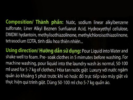Nước giặt xả Swat Luxury hương hoa thiên nhiên can 3.8kg( tặng kèm 1 túi nước rửa chén : SL có hạn) - Hình ảnh 6