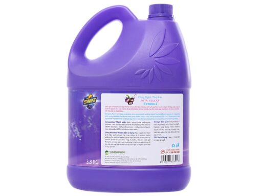 Nước giặt xả Swat Romantic hương hoa thiên nhiên can 3.8kg(tặng kèm 1 túi nước rửa chén: SL có hạn) - Hình ảnh 4