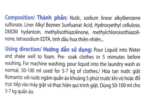 Nước giặt xả Swat Romantic hương hoa thiên nhiên can 3.8kg(tặng kèm 1 túi nước rửa chén: SL có hạn) - Hình ảnh 6