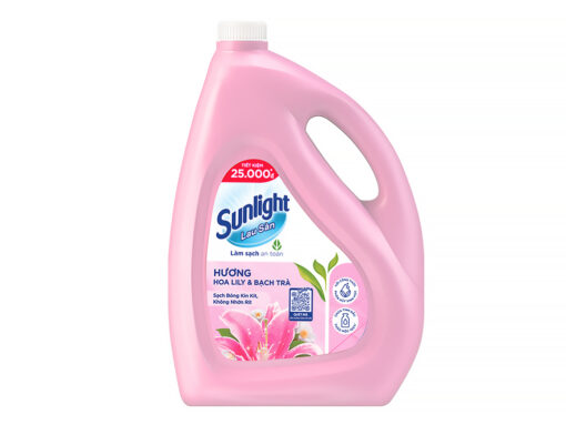 Nước lau sàn Sunlight tinh dầu thảo mộc hương hoa lily & bạch trà túi 3.6kg (quà tặng: SL có hạn) - Hình ảnh 4