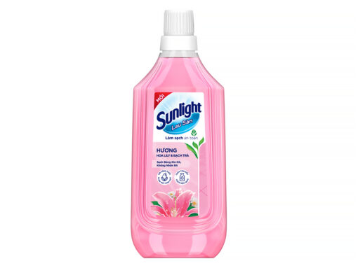 Nước lau sàn Sunlight tinh dầu thảo mộc hương hoa lily & bạch trà chai 1kg - Hình ảnh 2