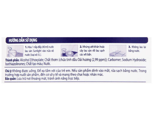 Nước lau sàn Sunlight tinh dầu thảo mộc hương lavender chai 3,6kg - Hình ảnh 4