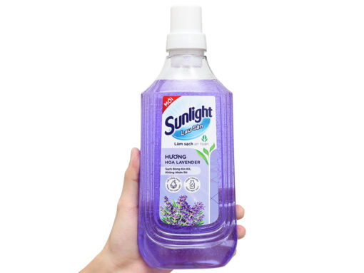 Nước lau sàn Sunlight tinh dầu thảo mộc hương lavender chai 1kg - Hình ảnh 3