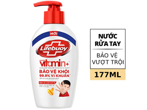 Nước rửa tay Lifebuoy bảo vệ vượt trội chai 177ml
