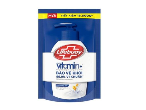Nước rửa tay Lifebuoy sữa dưỡng ẩm sữa dưỡng ẩm bảo vệ khỏi 99.9% vi khuẩn túi 392ml - Hình ảnh 3