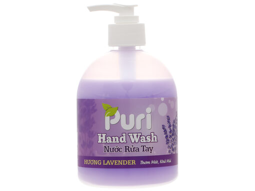 Nước rửa tay Puri hương lavender chai 500ml - Hình ảnh 2