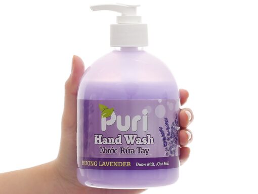 Nước rửa tay Puri hương lavender chai 500ml - Hình ảnh 4