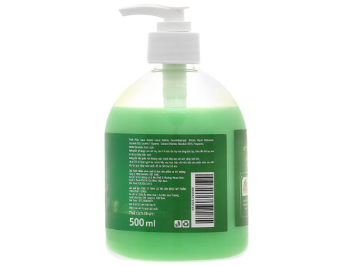 Nước rửa tay Puri hương trà xanh chai 500ml - Hình ảnh 3