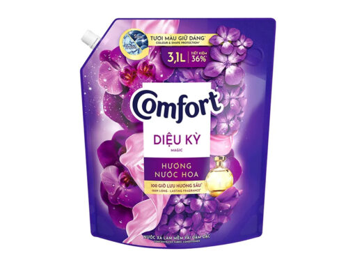 Nước xả vải Comfort đậm đặc hương nước hoa thiên nhiên diệu kỳ túi 3.1 lít - Hình ảnh 3