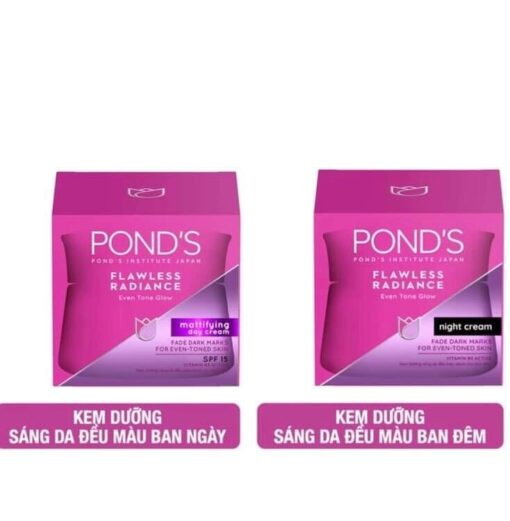 Kem dưỡng sáng ban đêm Ponds Flawless Radiance Even Tone Glow Night 50g - Hình ảnh 2