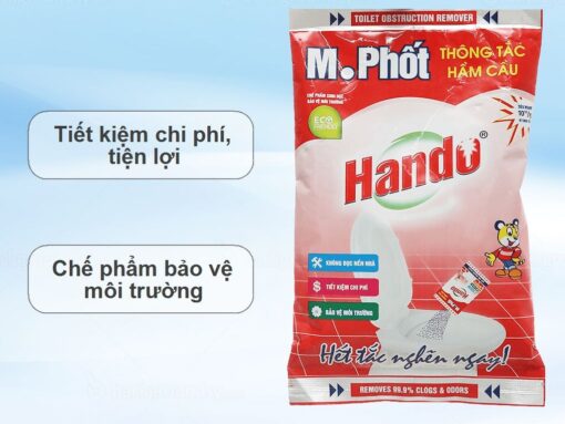 Bột thông tắc hầm cầu Hando gói 215g - Hình ảnh 5
