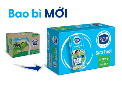 Lốc 4 hộp sữa tươi tiệt trùng có đường Dutch Lady 180ml - Hình ảnh 8