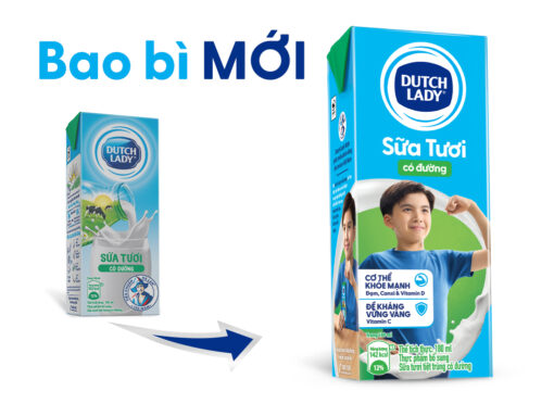 Lốc 4 hộp sữa tươi tiệt trùng có đường Dutch Lady 180ml - Hình ảnh 7