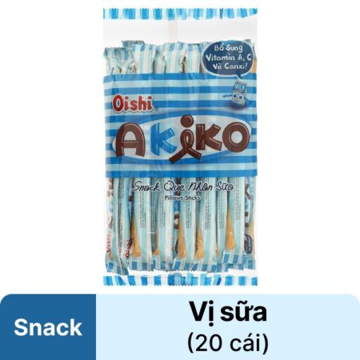 Snack que nhân sữa Oishi Akiko gói 140g