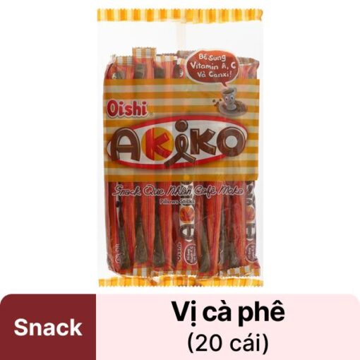 Snack que nhân cà phê moka Oishi Akiko gói 140g