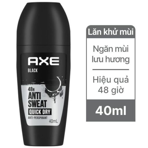 Lăn khử mùi AXE Black hương cam bergamot và lê tuyết 40ml