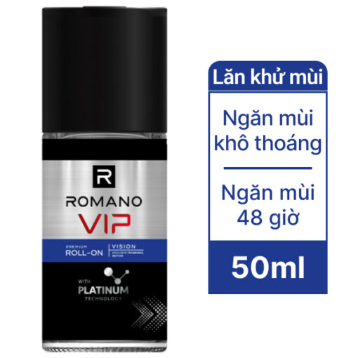 Lăn khử mùi Romano VIP Vision ngăn mồ hôi 50ml