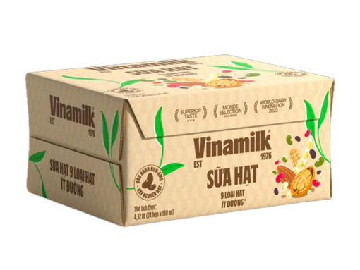Thùng 24 hộp sữa hạt ít đường Vinamilk 9 loại hạt 180ml - Hình ảnh 3