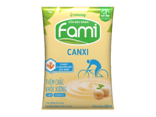 Sữa đậu nành có đường Fami Canxi bịch 200ml - Hình ảnh 2