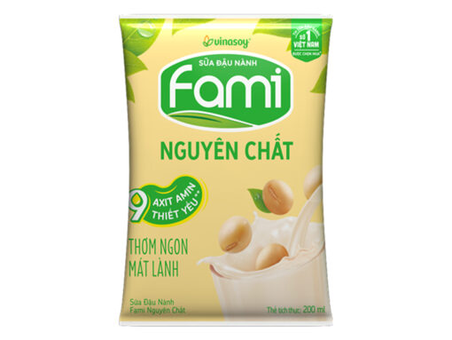Sữa đậu nành nguyên chất Fami bịch 200ml - Hình ảnh 4