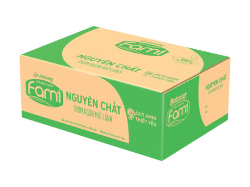 Thùng 40 bịch sữa đậu nành nguyên chất Fami 200ml - Hình ảnh 2