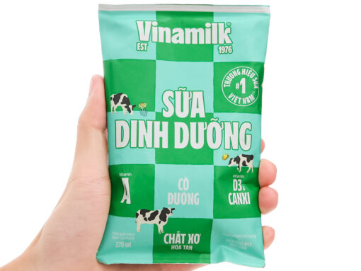 Thùng 48 bịch sữa dinh dưỡng có đường Vinamilk 220ml - Hình ảnh 4