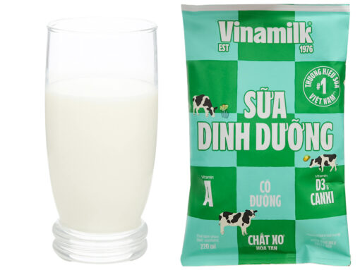 Thùng 48 bịch sữa dinh dưỡng có đường Vinamilk 220ml - Hình ảnh 5