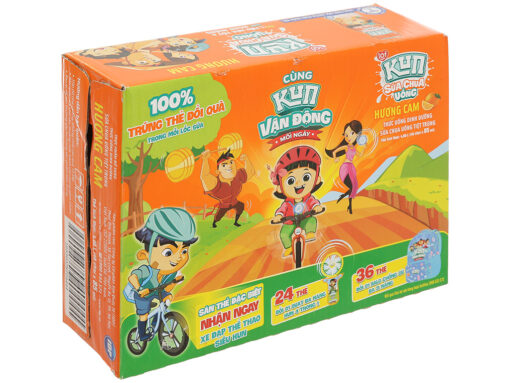 Thùng 48 chai sữa chua uống tiệt trùng hương cam Lof Kun 85ml - Hình ảnh 3