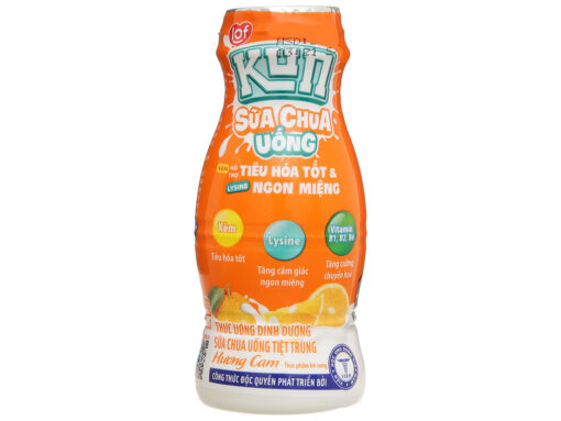 Thùng 48 chai sữa chua uống tiệt trùng hương cam Lof Kun 85ml - Hình ảnh 8