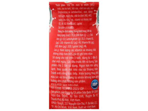Lốc 6 chai sữa chua uống kem dâu Lof Kun 85ml - Hình ảnh 6