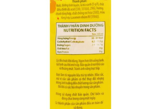 Trà xanh C2 hương chanh 355ml - Hình ảnh 5