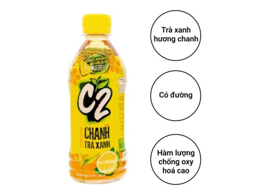 Trà xanh C2 hương chanh 355ml