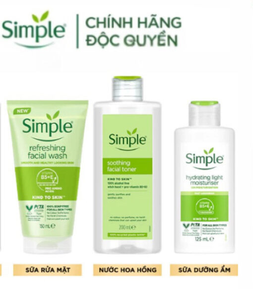 Combo Mua 2 chai Nước tẩy trang Simple Micellar làm sạch trang điểm vượt trội 200ml + tặng 1 chai ntt 200ml [CHÍNH HÃNG ĐỘC QUYỀN] - Hình ảnh 8