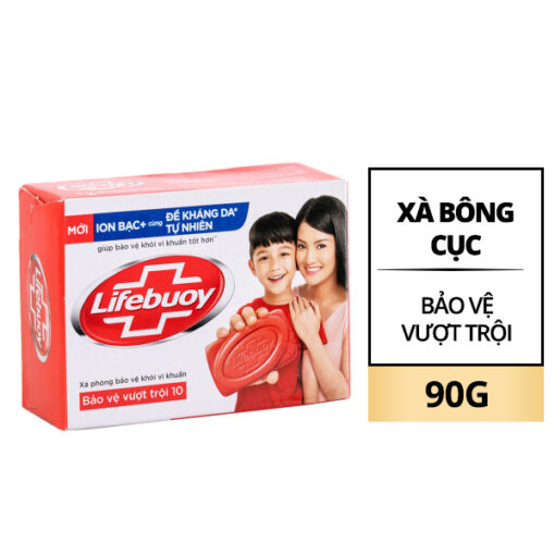 Xà bông cục Lifebuoy bảo vệ vượt trội 90g