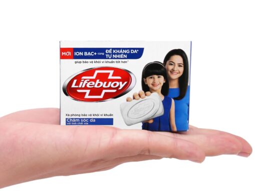 Hộp 1 cục xà bông cục Lifebuoy bảo vệ khỏi 99.9% vi khuẩn gây bệnh và chăm sóc da tự nhiên 90g - Hình ảnh 3