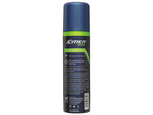 Xịt khử mùi toàn thân cho nam X-Men Wood Sport 140ml - Hình ảnh 6