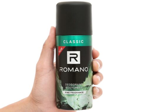 Xịt khử mùi toàn thân Romano Classic 150ml - Hình ảnh 5