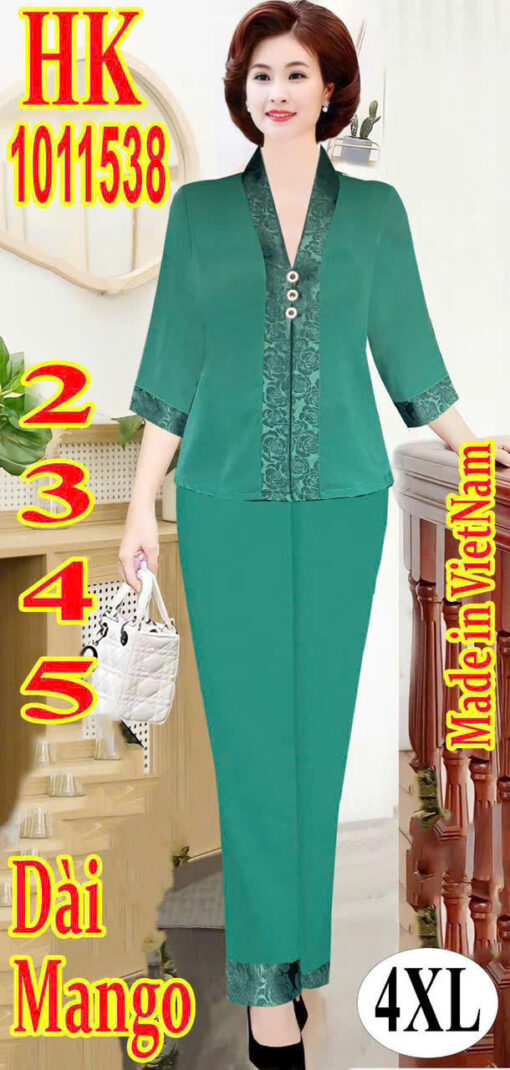 Đồ Lam Nữ Bộ Lụa Bà Ba 0447