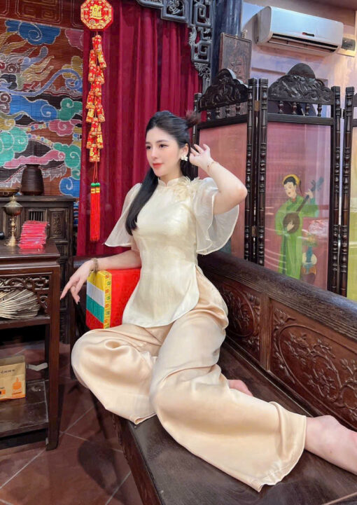 Đồ Lam Nữ Bộ Lụa Bà Ba 0443 - Hình ảnh 6
