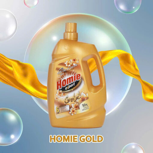 NƯỚC GIẶT XẢ CAO CẤP 6 IN 1 3,5 KG - HOMIE EXPERT GOLD - Hình ảnh 7