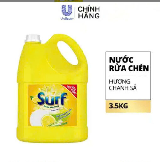Nước rửa chén Surf hương Chanh sả 3.5kg