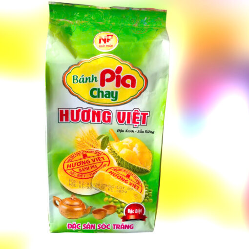 Bánh Pía Chay Hương Việt 400g Hương Đậu Xanh-Sầu Riêng - Hình ảnh 3