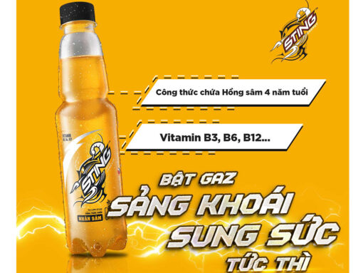 Lốc 6 chai nước tăng lực Sting Gold 330ml - Hình ảnh 3
