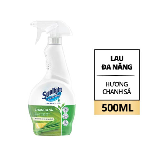 Nước lau đa năng Sunlight hương chanh sả chai 500ml